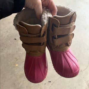 gapkids  Sherpa duck boots pink sperry 9c 10c